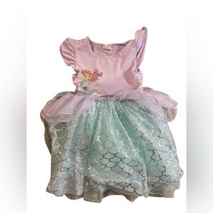 Disney The Little Mermaid Ariel Tutu Dress Toddler Girls 4T